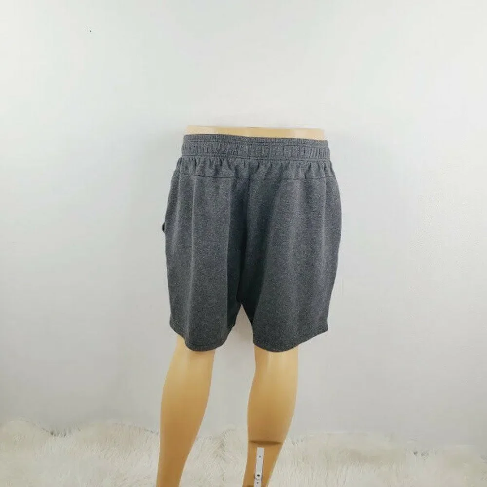 Adidas Mens Charcoal Elastic Waist Pull On Activewear Athletic Shorts Size‎ XL